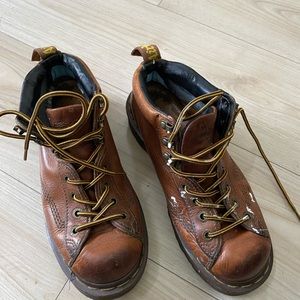 Men's Dr. Martens 8287 Vintage 90's Chunky Lug Sole Work Boots Brown Sz 7